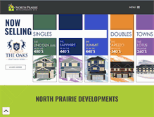 Tablet Screenshot of northprairiehomes.com